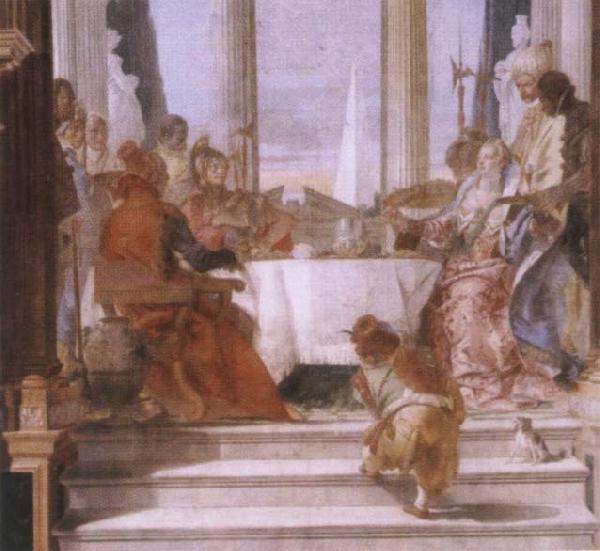 Giambattista Tiepolo The banquet of the Klleopatra Sweden oil painting art